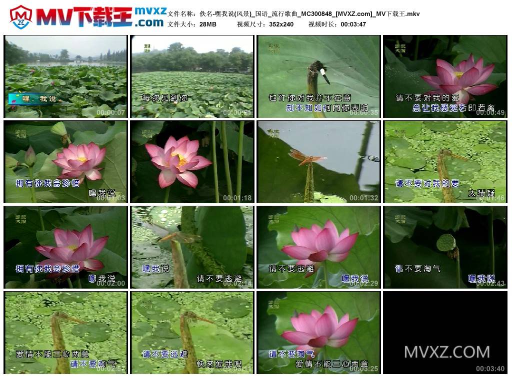 佚名-嘿我说(风景)_国语_流行歌曲_MC300848